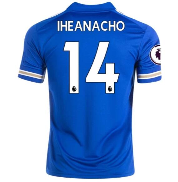 Leicester City Home Kit Soccer Jersey KELECHI IHEANACHO #14 2020/21